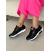 Черные кожаные кроссовки женские Reebok Код RCm КОР